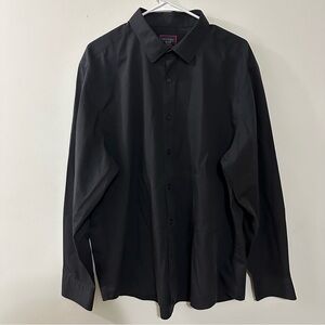 UNTUCKit Black Stone Wrinkle Free Shirt Mens Size XXL 2XL Black Button Up